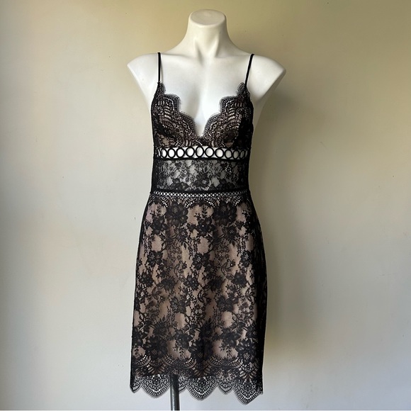 Victoria's Secret Dream Angels Black Lace Chemise Slip Dress, M - Picture 3 of 11